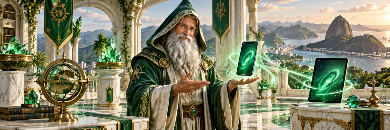 Colocando no iPhone e iPad — ilustração